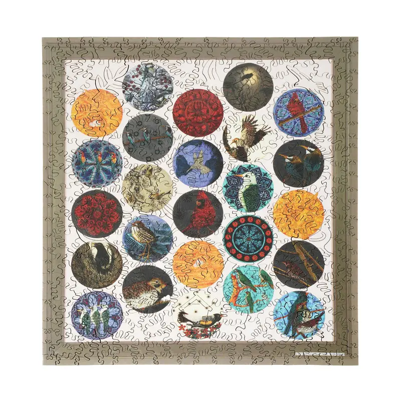 Birds of Paradise Wooden Jigsaw Puzzle – 402-Piece Nature-Inspired Puzzle by AreYouGame