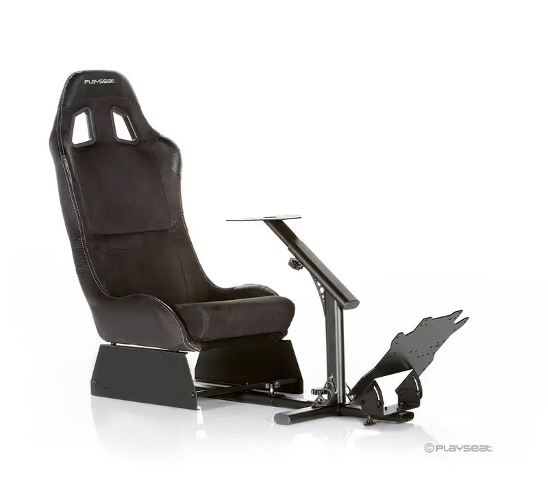 Black Racing Simulator Seat — Foldable, Ergonomic Gaming Chair for PC & Consoles (GY013)