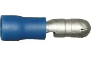 Blue 5.0mm Male Bullet Terminals – 100-Pack Crimp Connectors