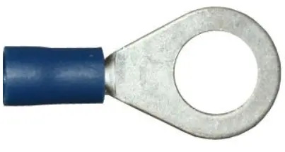 Blue 8.4mm Ring Crimp Terminals – 100-Pack