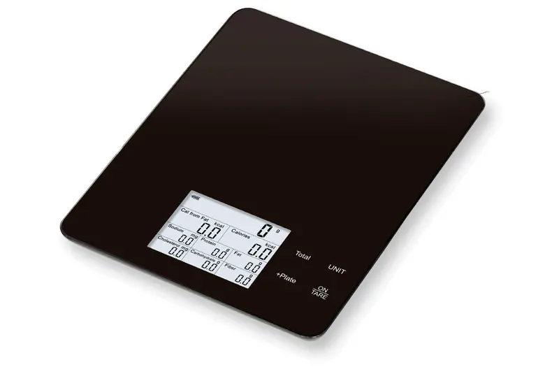 Bluetooth Smart Kitchen Scale – 11 lb Capacity, Nutrition App Sync, Apple LCD Display (NK695BT)
