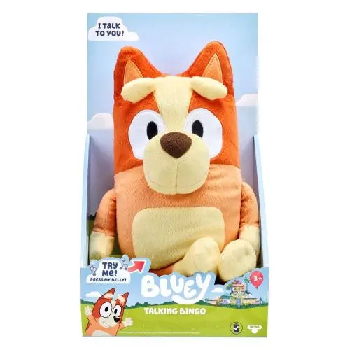 Bluey Talking Bingo Plush – 12-Inch Interactive Stuffed Toy