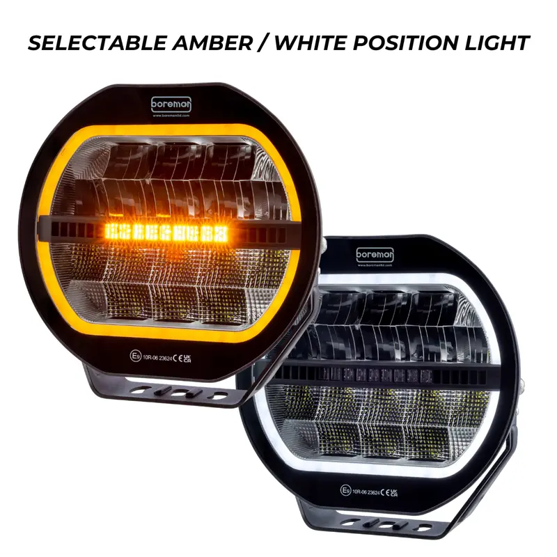 Boreman Halo LED Driving Lamp with Integrated Strobe Function