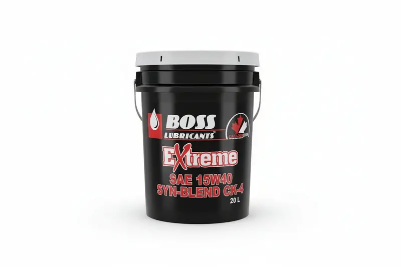 Boss Xtreme 15W-40 Synthetic Blend Diesel Engine Oil – CK-4 Certified, Heavy-Duty Protection, 20L Container