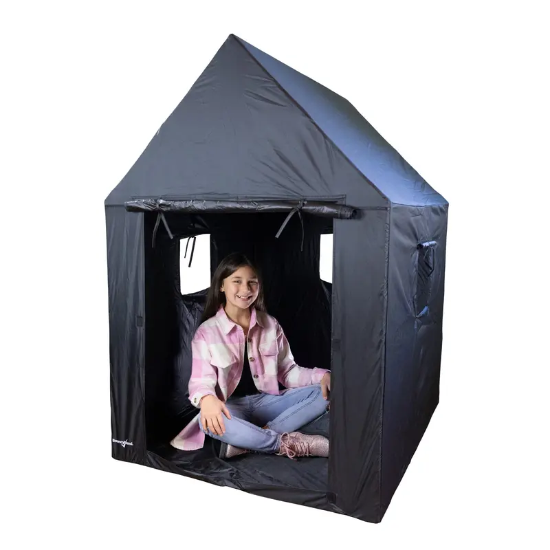 Bouncyband Sensory Dark Den – Portable Indoor Relaxation Space with Framed Canopy