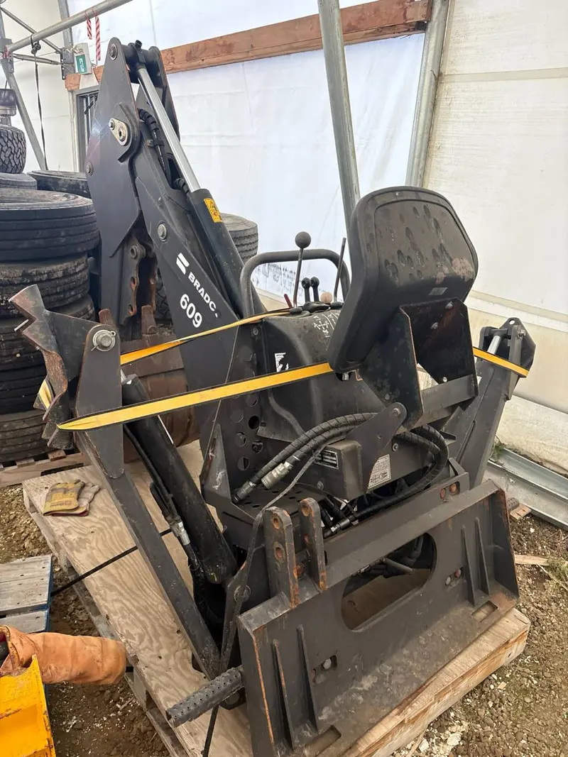 Bradco 8809X Backhoe Attachment – Gently Used Surplus Model for Paladin-Compatible Machines