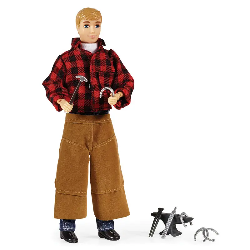 Breyer Traditional Farrier Figure – 8-Inch Articulated Blacksmith with Tools