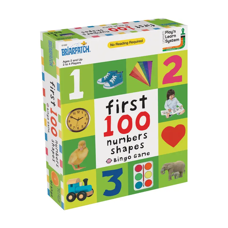 Briarpatch First 100 Numbers & Shapes Bingo Learning Game