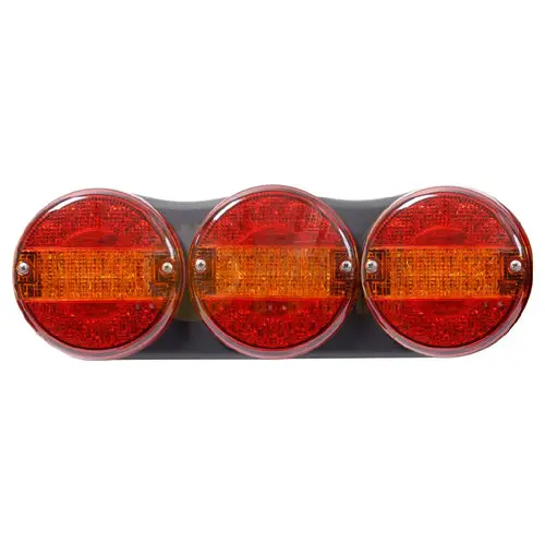 Britax LED Trailer Lamp Kit: 3x Burger-Style Lights with Mounting Housing