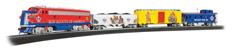 BSA Boy Scouts of America HO Scale Electric Train Set – Norman Rockwell Edition