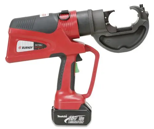 Burndy PAT750-LI 12-Ton Cordless Crimping Tool – 18V Battery Powered