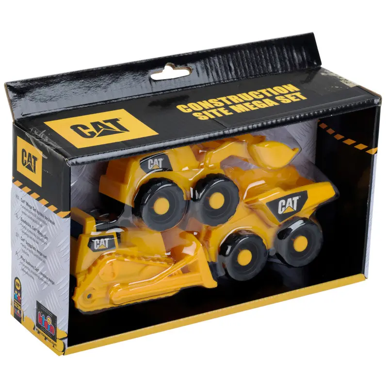 CAT Caterpillar Mega Construction Set – 3-Piece Heavy-Duty Play Equipment