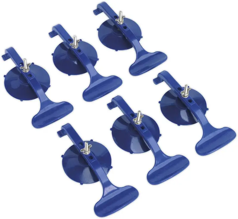 CCS06P Suction Cup Clamp Set – 6-Piece Convertible Top & Windshield Glass Repair Kit
