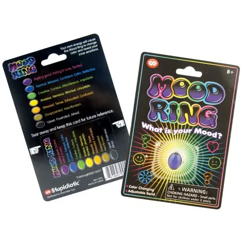 Chameleon Mood Ring Assortment – Emotion-Sensitive Color-Changing Jewelry