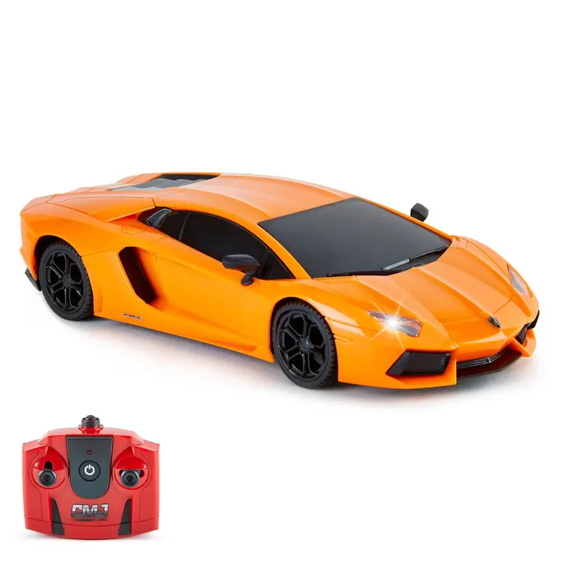 CMJ RC Lamborghini LP700-4 – Orange 1:24 Scale R/C Car Featuring 2.4GHz & Headlight LEDs