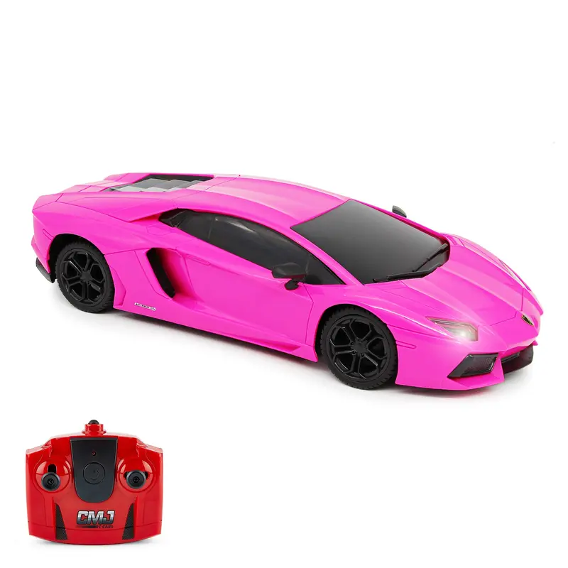CMJ RC Lamborghini LP700-4 – Pink 1:24 Scale Vehicle with 2.4GHz Control & LED Lighting