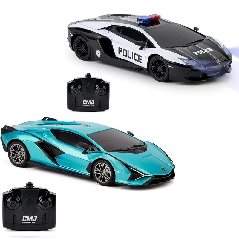 CMJ RC Lamborghini Twin Pack – Sián & Aventador Police Editions (1:24 Scale)
