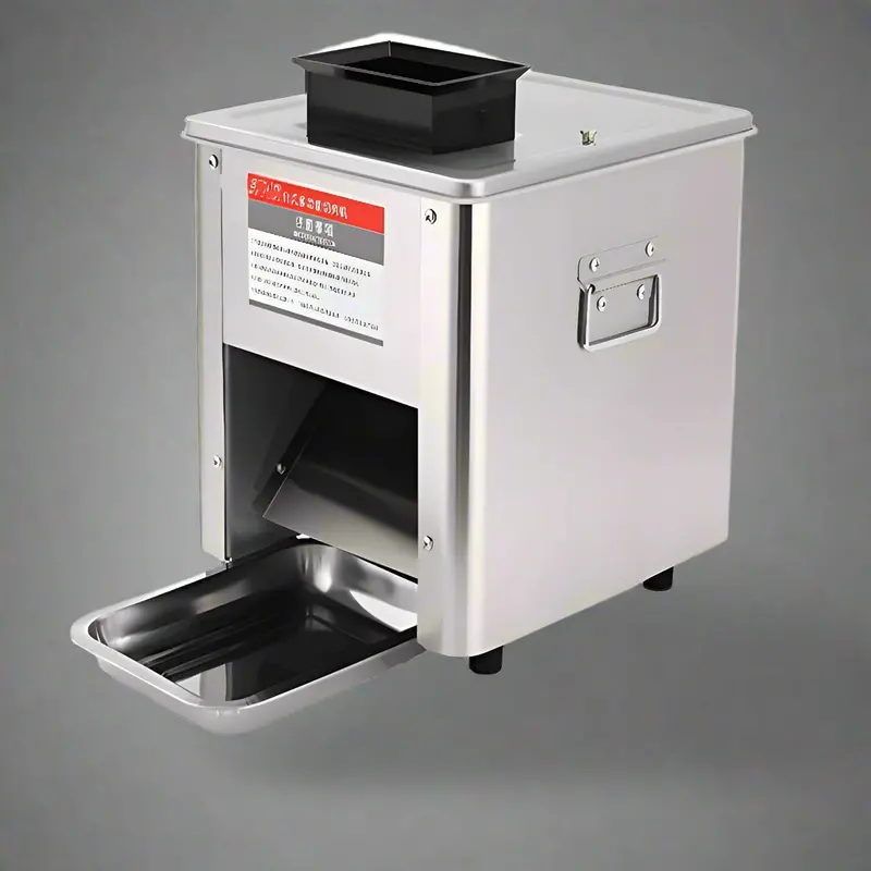 Commercial Food Slicer: Stainless Steel Electric Meat & Vegetable Cutter for Delis and Restaurants