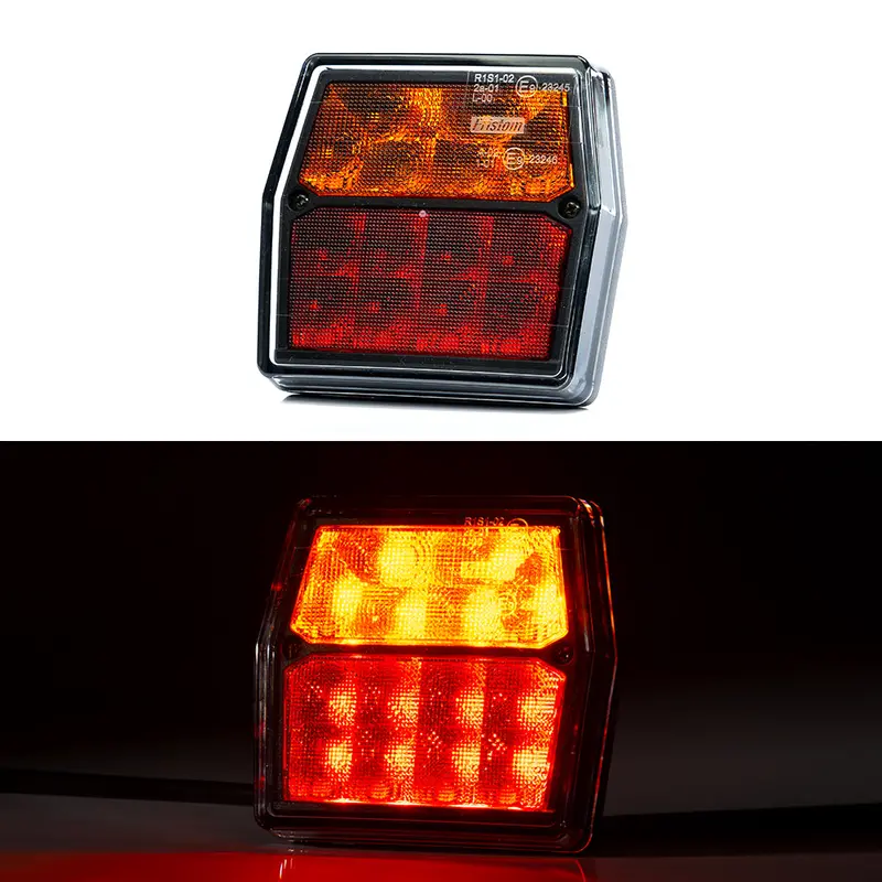 Compact 12V LED Trailer Lamp (FT-222): Stop, Tail & Turn Functions