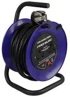 Compact 15m Portable Mains Extension Reel – Mini Cable Winder