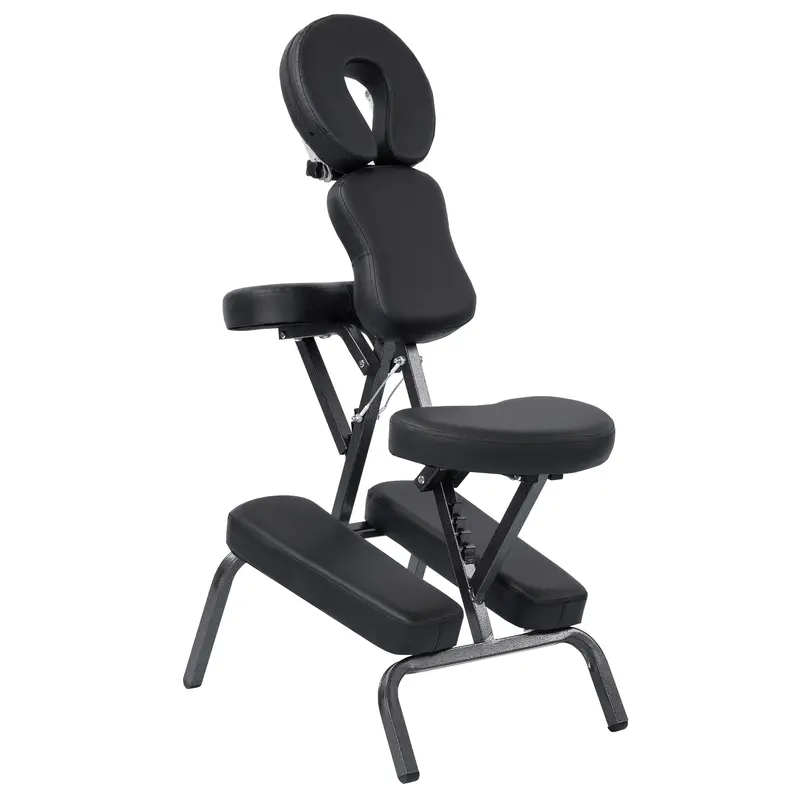 Compact Portable Massage Chair – Foldable Spa Seat with Carry Bag, PU Leather, and Reinforced Steel Frame