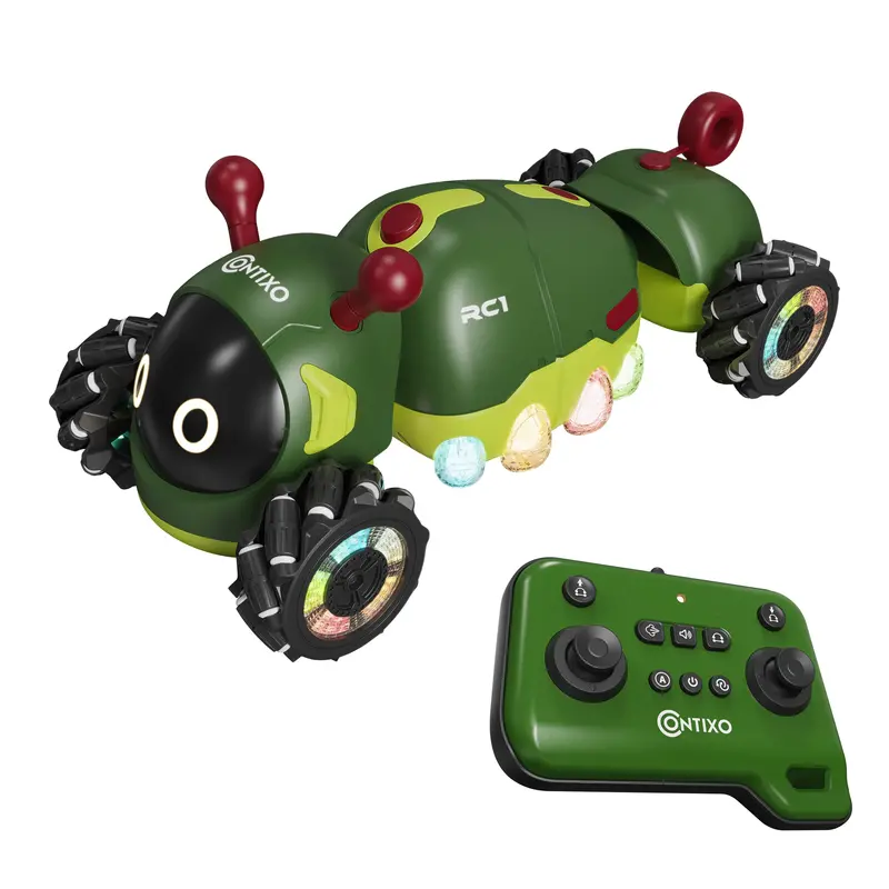 Contixo RC1 Mech Stunt Caterpillar Car – Enhanced Remote-Controlled Vehicle with 360° Rotation, LEDs, and Mist Effect