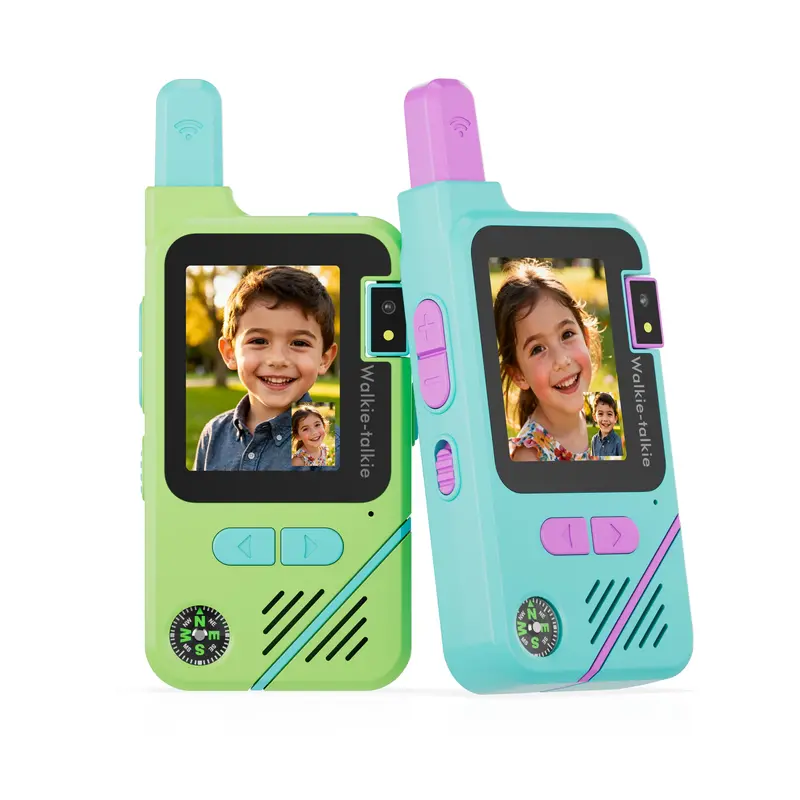 Contixo TK1 Kids Walkie Talkies – 2-Pack Video Intercoms with Built-in Cameras and Voice Changer