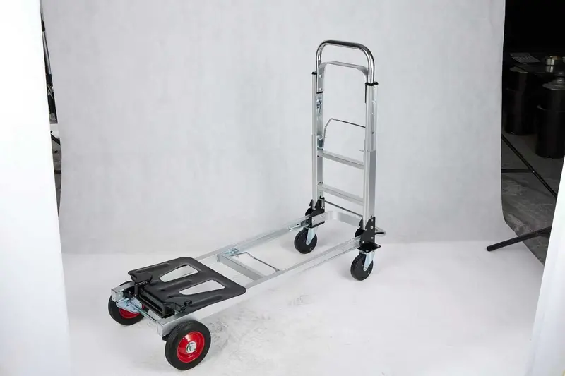 Convertible Aluminum Hand Truck & Dolly – 330 lb Capacity, 2-in-1 Utility Cart