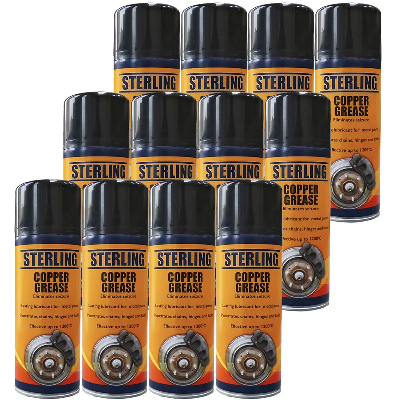 Copper Anti-Seize Grease – 400ml High-Temp Thread Lubricant, 12-Can Case