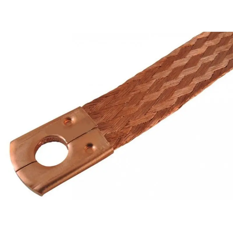 Copper Braided Earth Grounding Strap – 420mm Length