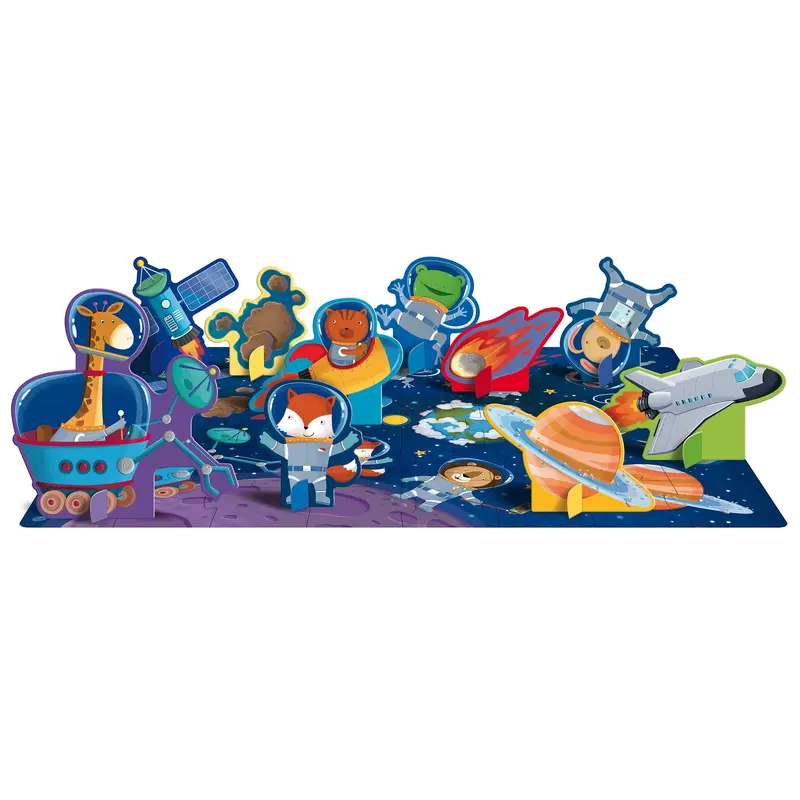 Cosmic Adventure Q-Box: 40-Piece Space-Themed Puzzle & Discovery Kit