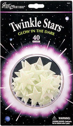 Cosmic Twinkle Stars Glow-in-the-Dark Decor Set – Ceiling & Room Accents