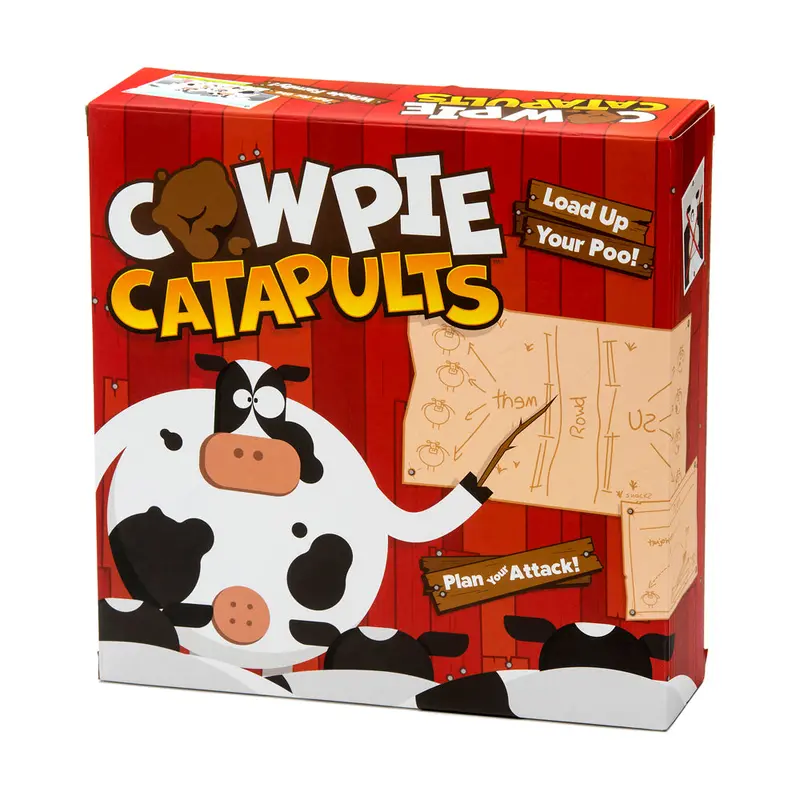 Cow Pie Catapults: Barnyard Battle Board Game by The Good Game Company