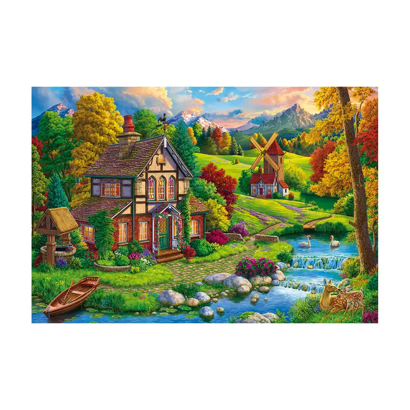 Cozy River House 1000-Piece Jigsaw Puzzle by Goliath