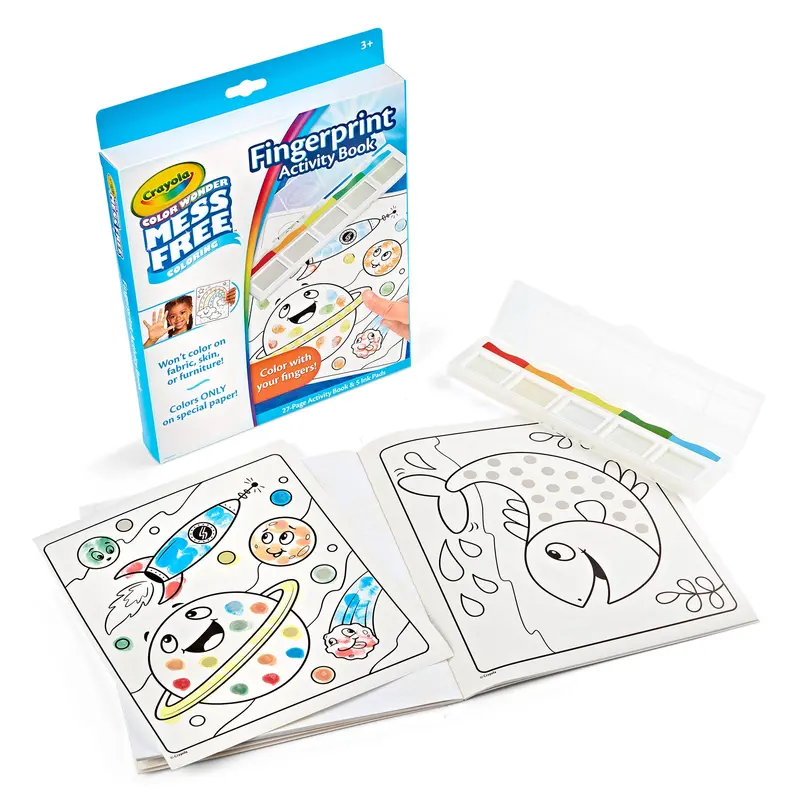 Crayola Color Wonder Fingerprint Activity Set – Mess-Free Art for Young Creatives