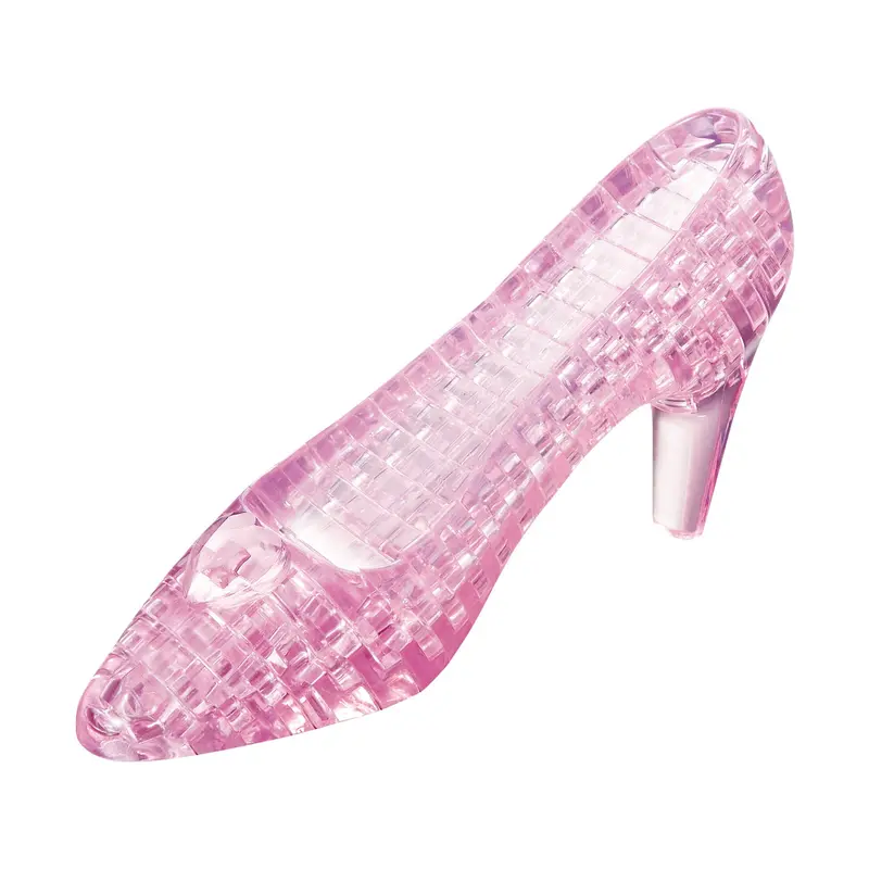 Crystal Slipper 3D Puzzle – Pink Fairy Tale-Themed Assembly (44 pcs)