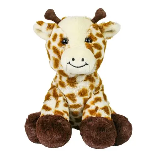Cuddly 12-Inch Giraffe Plush Toy with Gentle Spot Texture