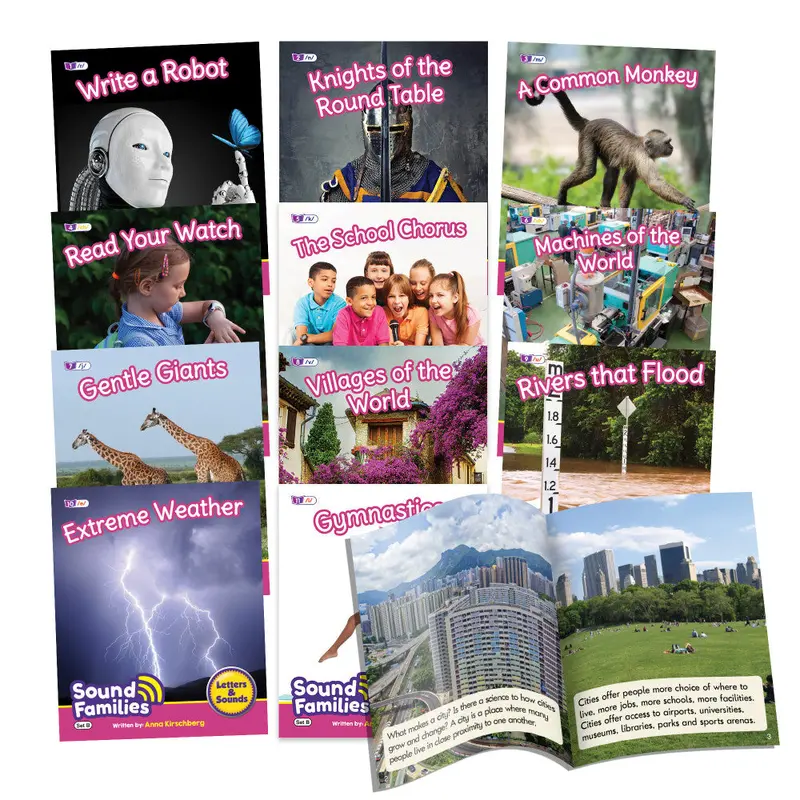 Decodable Readers: Consonant Sound Families Non-Fiction Series (12 Books)