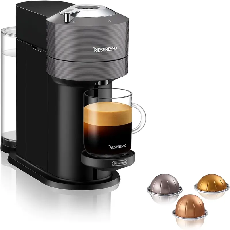 DeLonghi Nespresso Vertuo Single-Serve Coffee & Espresso Machine – Capsule System (44387012010)