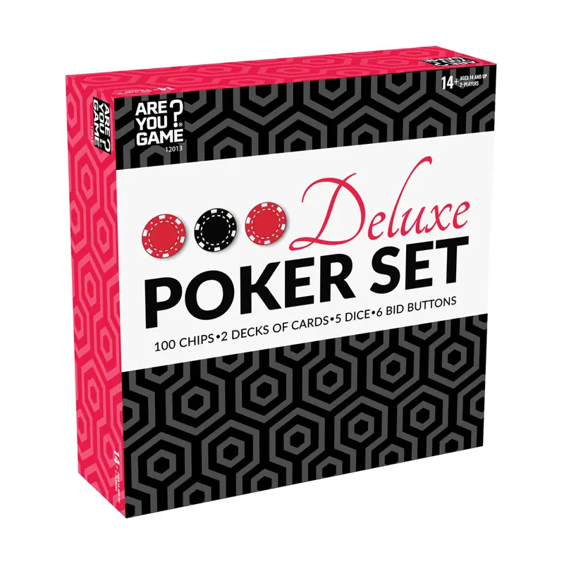 Deluxe Poker Game Set – Cards, Chips, Dice & Bid Buttons by AreYouGame