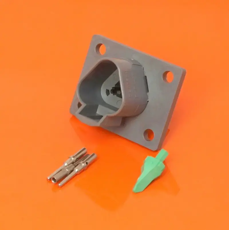 DEUTSCH DT 3-Pin Flange-Mount Receptacle Connector