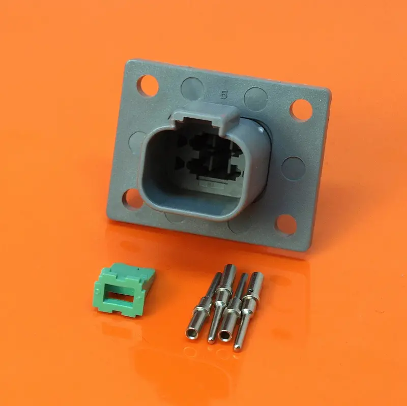 DEUTSCH DT 4-Pin Flange-Mount Receptacle Connector