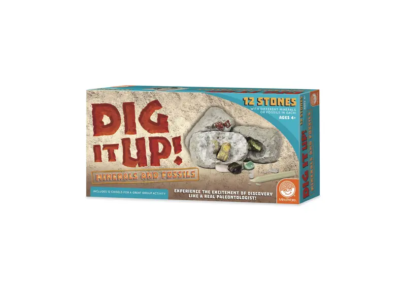Dig It Up! Minerals & Fossils Excavation Kit – Geology-Themed Discovery Activity