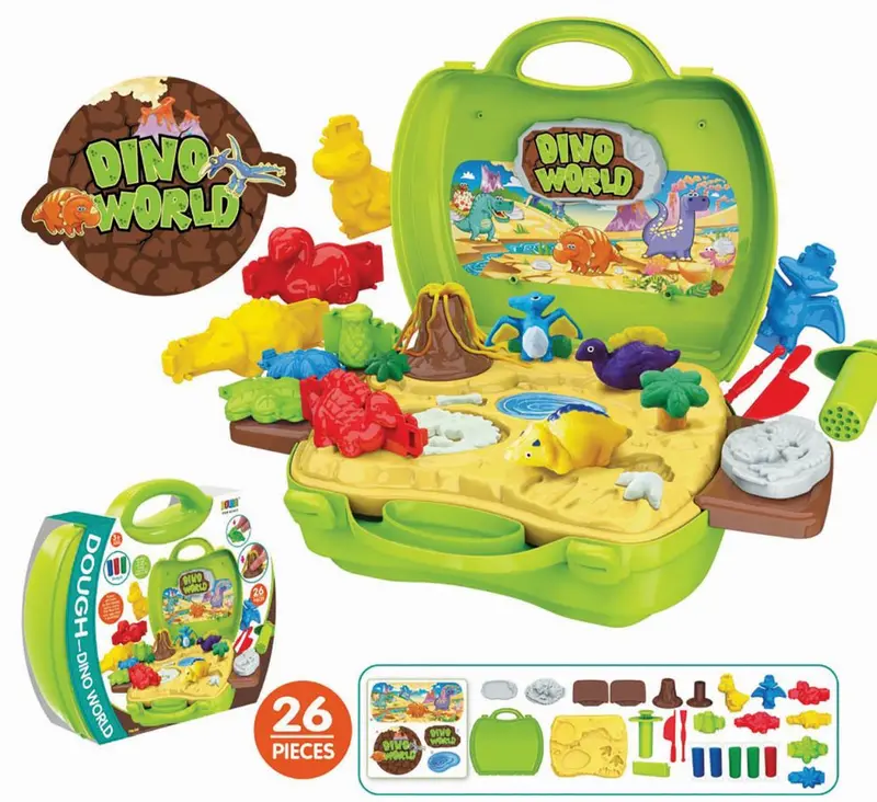 Dino World Modeling Dough Set – 26-Piece Prehistoric Creative Play Kit