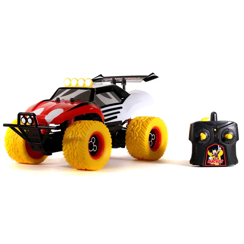 Disney Junior Mickey Mouse RC Buggy – 1:14 Scale Red & Yellow Remote-Control Car by Jada Toys