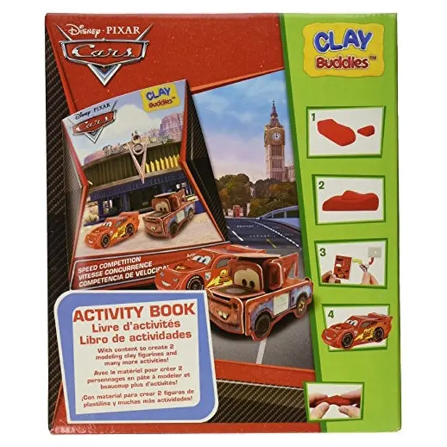 Disney Pixar Cars Clay Buddies Kit – Moldable Character Crafting & Display Set