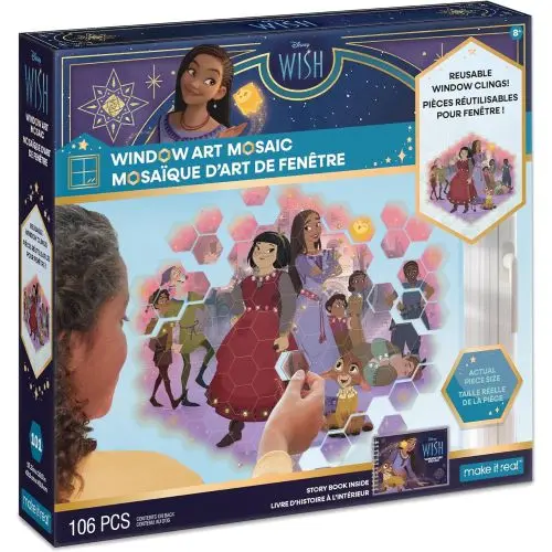 Disney Wish Window Clings – 113-Piece Storybook-Themed Decal Collection