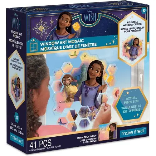 Disney Wish Window Clings – 41-Piece Artistic Mosaic Decoration Set