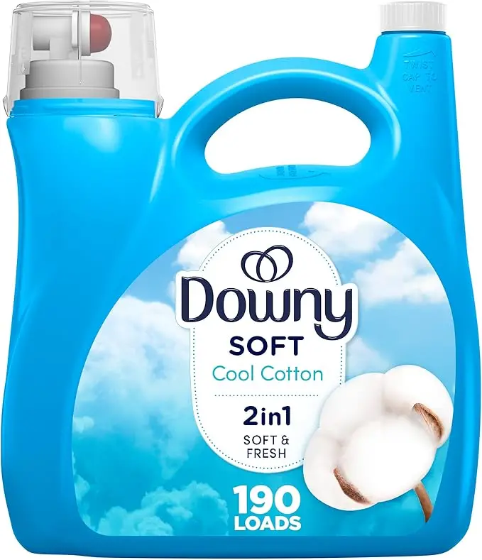 Downy Ultra Cool Cotton Fabric Softener – 4.16L Bottle, Up to 190 Loads, Fresh Laundry Conditioner