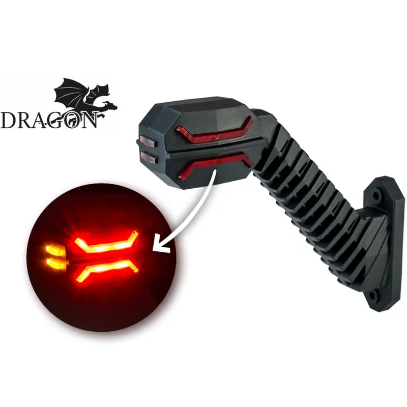 Dragon Outline Stalk Marker Lamps — Extended 200mm Length